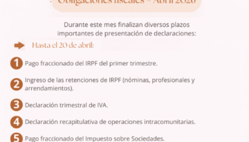 Obligaciones fiscales Abril 2026